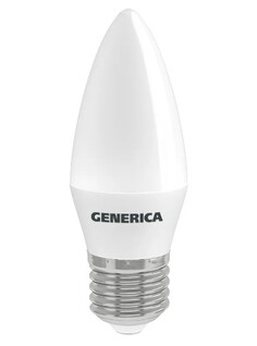 Лампа светодиодная GENERICA LL-C35-10-230-40-E27-G C35 10Вт свеча 4000К E27 230В