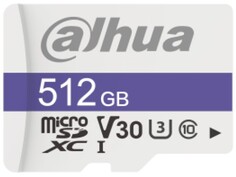 Карта памяти MicroSDXC 512GB Dahua DHI-TF-C100/512GB C10/U3/V30 FAT32 85MB/s/80MB/s