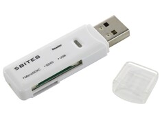 Карт-ридер 5bites RE3-200WH USB3.0, SD, TF, USB PLUG, white
