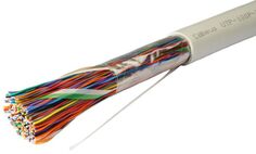 Кабель витая пара U/UTP 3 кат. 100 пар Cabeus UTP-100P-Cat.3-IN 24AWG(0.47 мм), медь, одножильный (solid), внутренний, PVC, нг(A)-LS, серый, цена за м