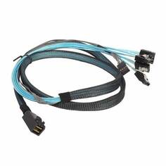Кабель интерфейсный ACD ACD-SFF8643-SATASB-08M-MR (6709080-75) SFF8643-to-4*SATA+SB ( HDmSAS -to- 4*SATA+SideBand internal cable), Metall Lockers, Rev