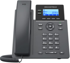 Телефон VoiceIP Grandstream GRP-2602W с поддержкой Wi-Fi (без PoE). 4 SIP аккаунта, 2 линии, есть подсветка экрана, Wi-Fi