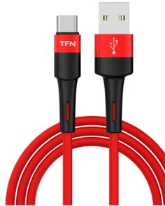 Кабель интерфейсный TFN TFN-C-ENV-AC1MRD TypeC-USB-A Envy 1.2m нейлон, красный