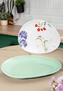 Набор тарелок Elan Gallery 19,5х15,5х2 см + 24,7х19,5х2,7 см