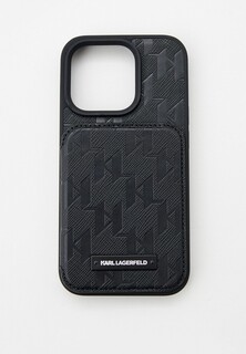 Чехол для iPhone Karl Lagerfeld 15 Pro, с кардслотом-подставкой