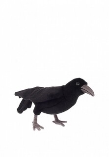 Игрушка мягкая Hansa Птица ворон чёрный, 31 см