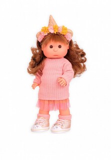 Кукла Munecas Dolls Antonio Juan девочка Ирис в образе единорога, 38 см, виниловая