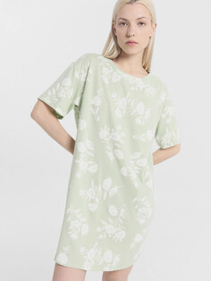 Сорочка ночная женская зеленая с цветами Mark Formelle