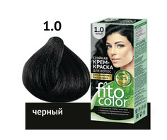 Стойкая крем-краска для волос тон черный 115 мл Fitoкосметик