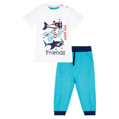 Комплекты детской одежды Playtoday Комплект трикотажный для мальчиков Marine Boy (футболка, брюки)