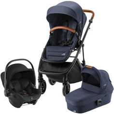 Коляски 3 в 1 Коляска Britax Roemer 3 в 1 Strider M Navy Ink + BS CORE Space Black