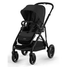 Прогулочные коляски Прогулочная коляска Cybex Gazelle S BLK с корзиной и дождевиком на шасси Black Frame