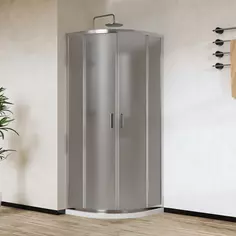 Душевой уголок 80x80 см Vincea City VSQ-5CT800MT текстурное