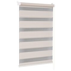 Рулонная штора День и ночь, 160х57 см, ширина крепления 61 см, бежевая, СРШ-01МК-41021 Delfa