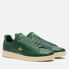 Мужские кроссовки Lacoste Carnaby Pro Leather, цвет зелёный, размер 46 EU