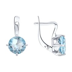 Серьги SOKOLOV из серебра с топазами