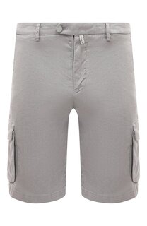 Шорты изо льна и хлопка Kiton