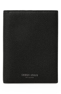 Кожаная обложка для паспорта Giorgio Armani
