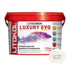 Затирки для плитки керамической и керамогранита затирка для швов LITOKOL Litochrom Luxury Evo 1-10 мм 2 кг белый арт. LLE.200/2