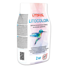 Затирки для плитки керамической и керамогранита затирка для швов LITOKOL Litocolor 1-5мм 2кг белый, арт.С00/2al