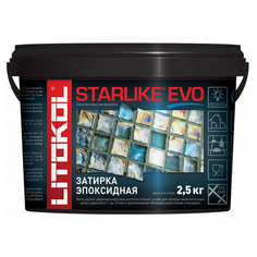 Затирки для плитки керамической и керамогранита затирка для швов LITOKOL Starlike Evo 1-15мм 2,5кг белая, арт. S.102/2,5