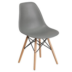 Стулья для кухни стул NORDIC 460х500х810мм пластик/дерево серый