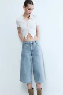 брюки (бермуды) джинсовые женские Шорты-бермуды джинсовые с низкой посадкой Befree