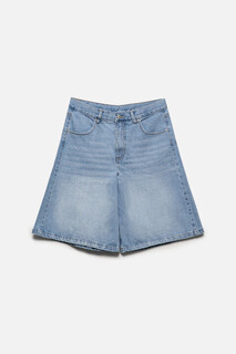 брюки (бермуды) джинсовые женские Шорты-бермуды джинсовые широкие на низкой посадке Befree