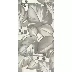 Плитка настенная Azori Carlina Monstera 31.5x63 см 1.59 м² сатинированная цвет серый