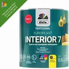 Краска для стен и потолков Dufa Professional Europlast Interior 7 матовая цвет прозрачный база 3 база 0.9 л