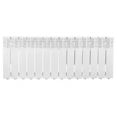 Радиатор Monlan RU 350/80 алюминий 14 секций боковое подключение цвет белый