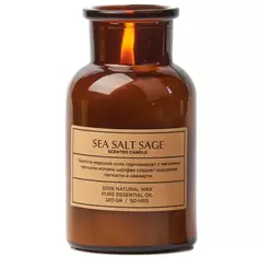 Свеча ароматизированная Sea Salt Sage коричневый 10.5 см Без бренда
