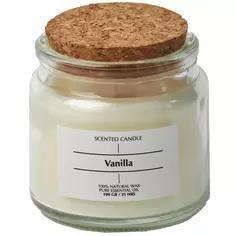 Свеча ароматизированная Vanilla прозрачный 6 см Без бренда