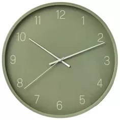 Часы настенные MC1099 круглые пластик цвет оливковый бесшумные ø40 см Без бренда