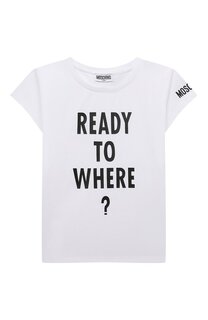 Хлопковая футболка Moschino