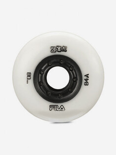 Набор колес для роликов FILA 80мм, 84А, 8 шт., Белый