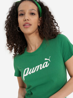 Футболка женская PUMA Ess+ Blossom Script, Зеленый