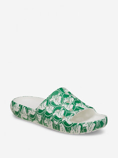 Шлепанцы мужские Crocs Classic Duke Print Slide V2, Зеленый