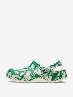 Сабо мужские Crocs Classic Duke Print Clog, Зеленый