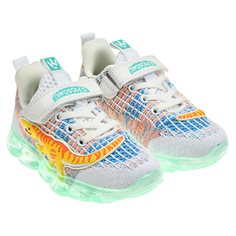 Кроссовки с декором &quot;динозавр&quot;, белые DINOSOLES