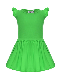 Платье с рукавами-крылышками, зеленое Molo