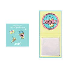 Хайлайтер для лица SODA PRESSED HIGHLIGHTER #babygethigher Хайлайтер прессованный So.Da