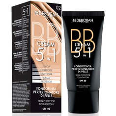 BB крем для лица DEBORAH MILANO Тональный ВВ-крем BB CREAM 5 IN 1 SKIN PERFECTOR FOUNDATION