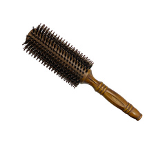 Расческа для волос MELONPRO Брашинг с облегченной эвкалиптовой ручкой (34 мм), натуральная щетина и штифты