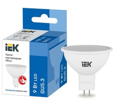 Лампа светодиодная IEK LLE-MR16-9-230-65-GU5 MR16 софит 9Вт 230В 6500К GU5.3