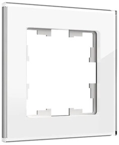 Рамка IEK BR-M12-G-K01 1-м BRITE РУ-1-2-БрБ стекло белая