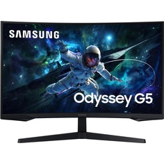Монитор 32" Samsung Odyssey G5 S32CG550EI черный VA LED 1ms 16:9 HDMI M/M матовая 300cd 178гр/178гр 2560x1440 165Hz DP 2K USB