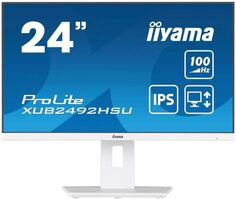 Монитор 23,8" Iiyama XUB2492HSU-W6 ProLite белый IPS LED 0.4ms 16:9 HDMI M/M матовая HAS Piv 250cd 178гр/178гр 1920x1080 100Hz DP FHD USB
