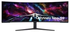 Монитор 57" Samsung Odyssey Neo G9 S57CG952NI черный VA LED 32:9 HDMI полуматовая HAS Piv 420cd 178гр/178гр 7680x2160 240Hz FreeSync Premium Pro DP Du