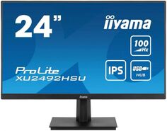 Монитор 23,8" Iiyama XU2492HSU-B6 ProLite черный IPS LED 0.4ms 16:9 HDMI M/M матовая 1300:1 250cd 178гр/178гр 1920x1080 115Hz DP FHD USB